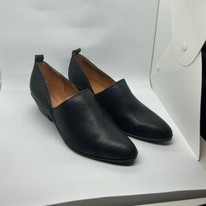 Lucky Brand Black Leather Western Loafers